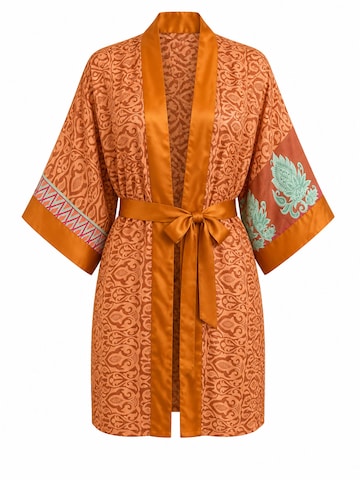 Kimono 'Saffron Midi Kimono' Shop Karey en jaune : devant