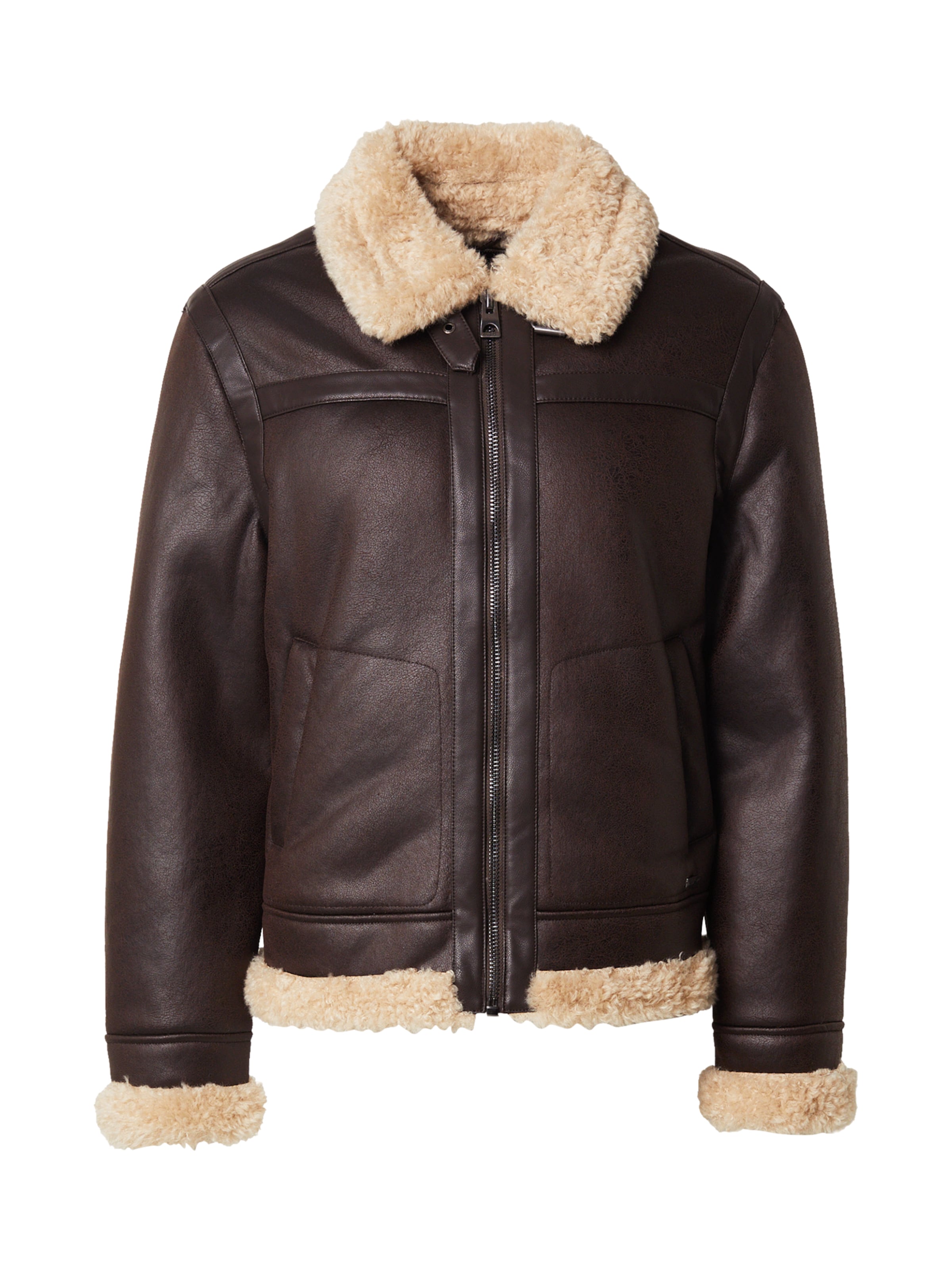 GUESS Χειμερινό μπουφάν σε καφέ: μπροστά