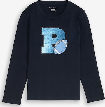 TOM TAILOR Shirt in Blauw: voorkant