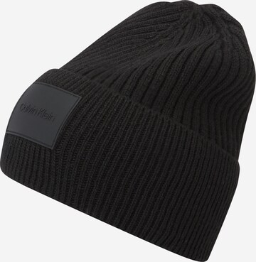 Bonnet Calvin Klein en noir : devant