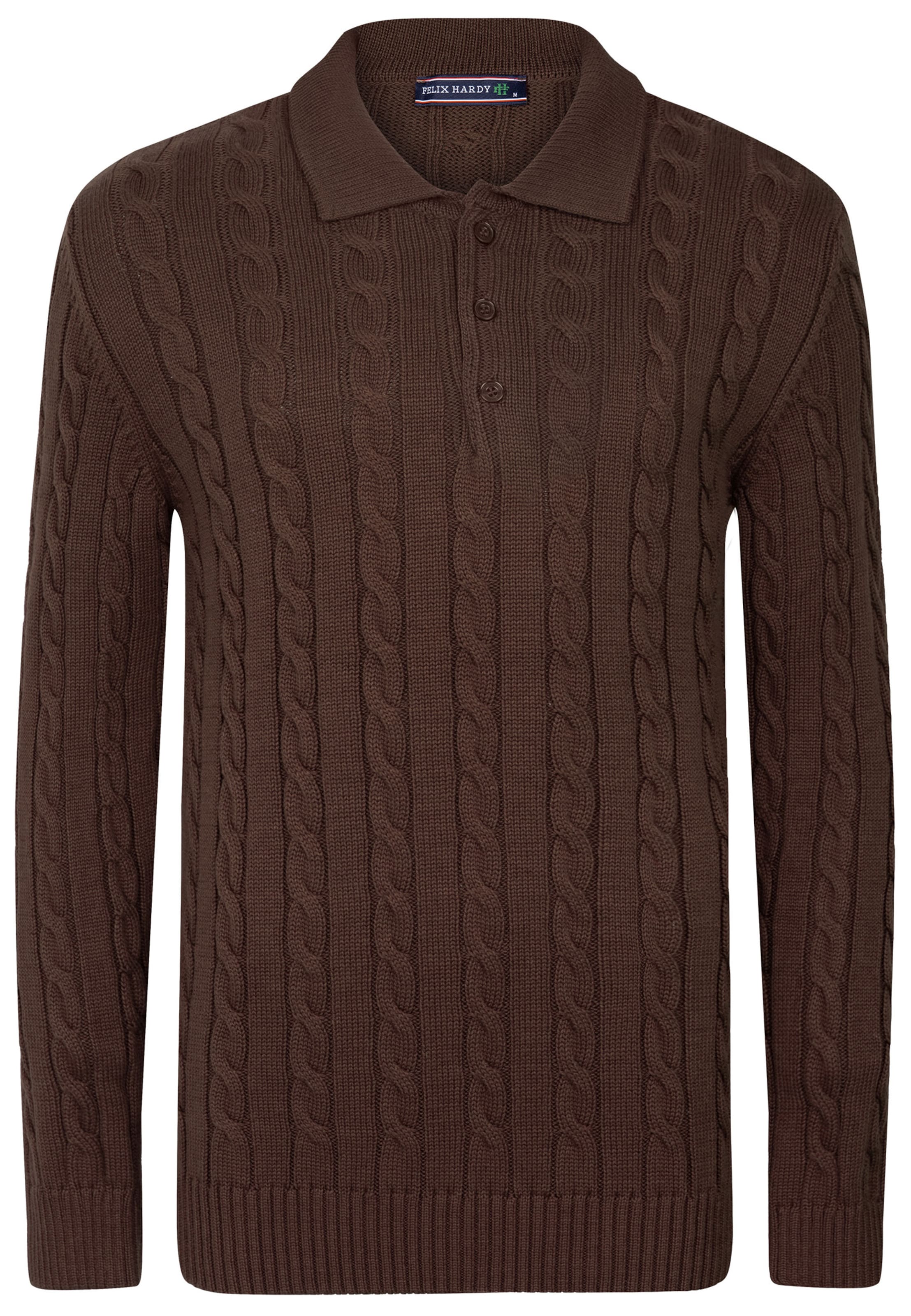 Felix Hardy Kampsun, värv pruun: eest vaates