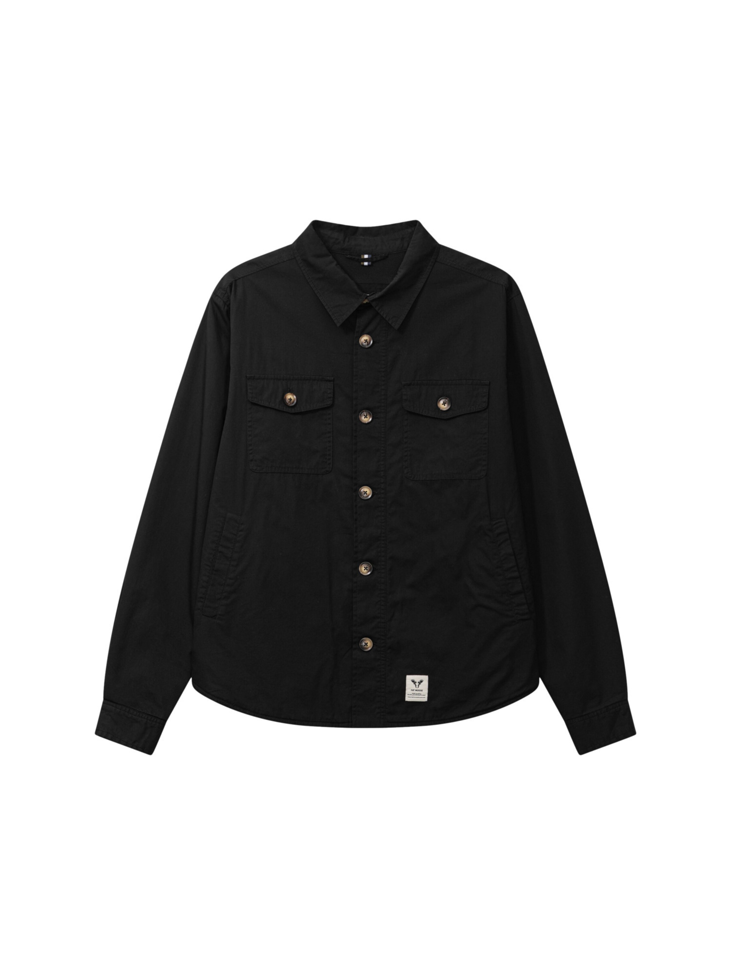 Fat Moose Button Up Shirt 'Arvid' in Black, Item view