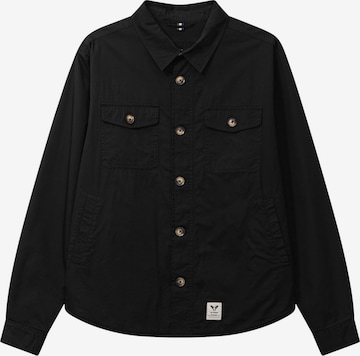 Fat Moose Comfort fit Button Up Shirt 'Arvid' in Black: front