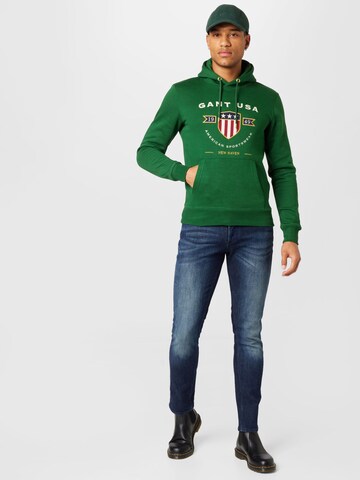 GANT - Sweatshirt 'BANNER' em verde