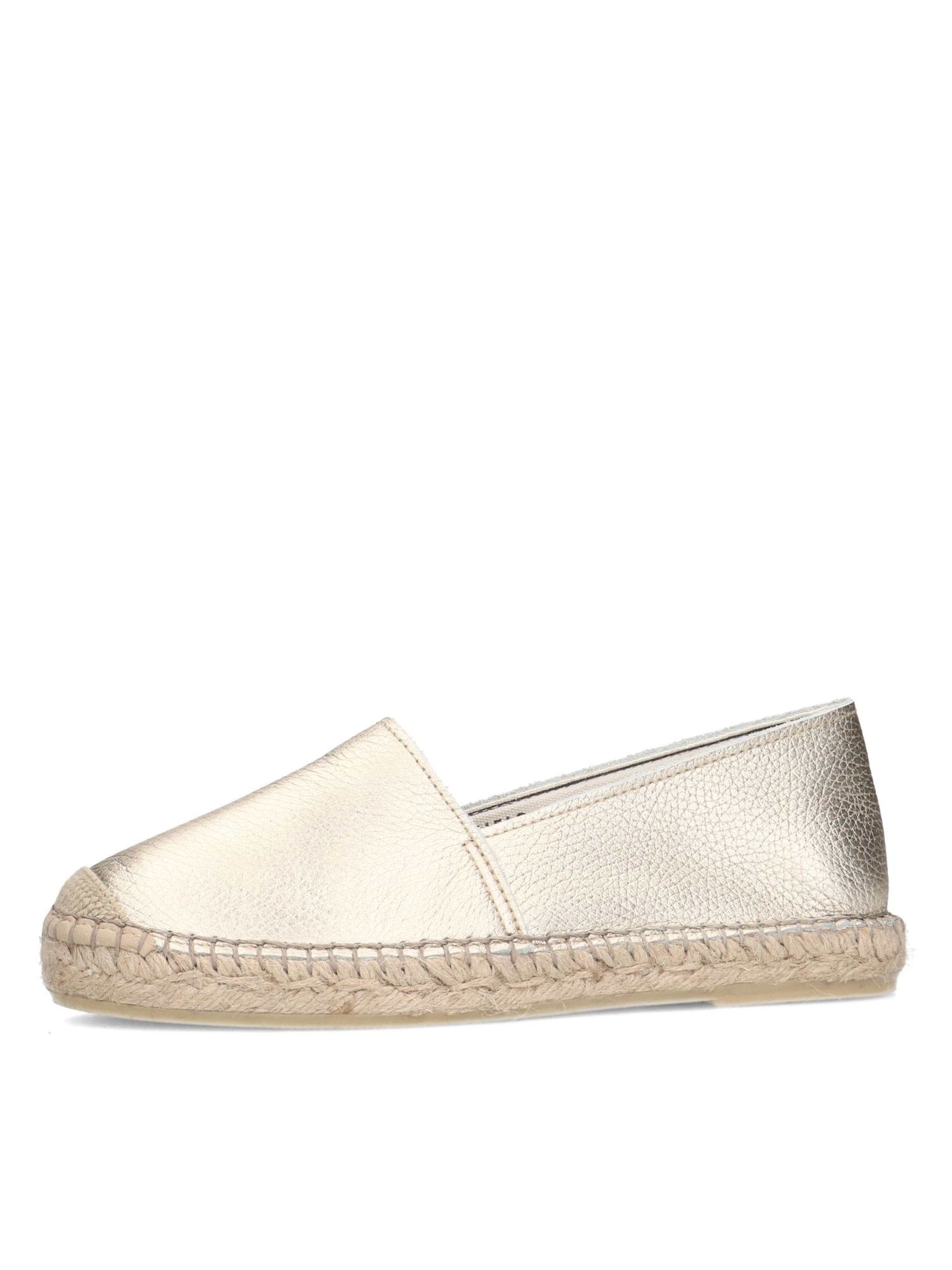 MANFIELD Espadrilles in Gold: Vorderseite