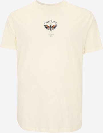 T-Shirt 'JJKENTO' Jack & Jones Plus en blanc : devant