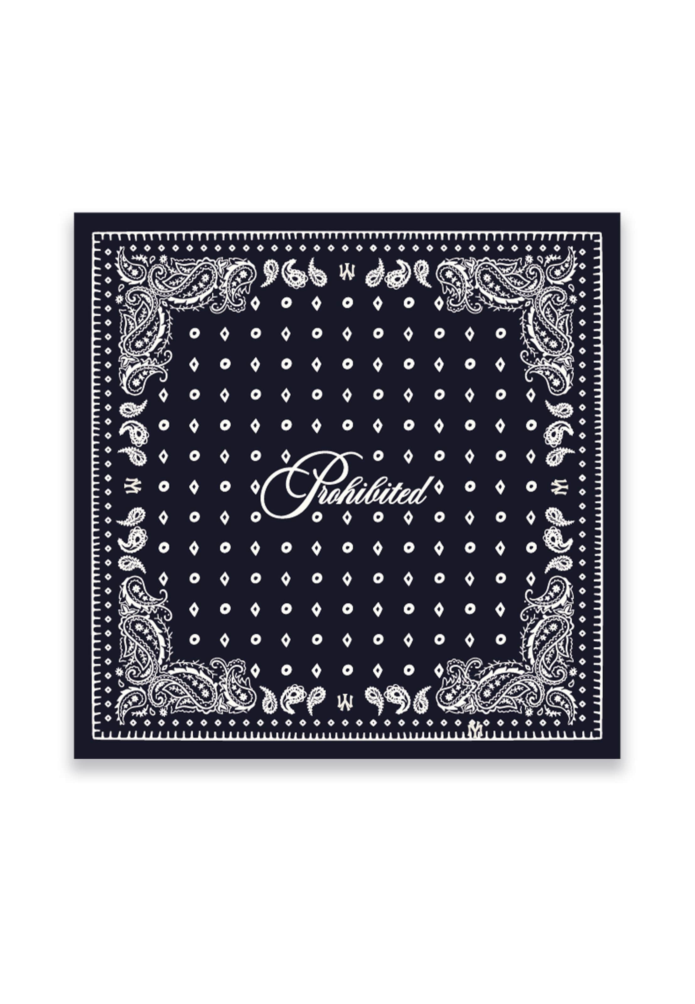 Prohibited Kendő - kék: elől