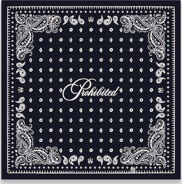 Prohibited Tuch in Blau: Vorderseite