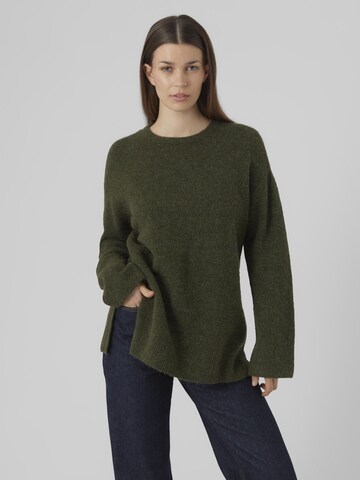 VERO MODA Trui 'PALMA' in Groen: voorkant