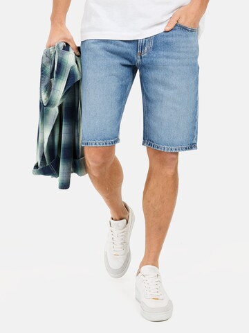CAMEL ACTIVE Loosefit 5-Pocket Denim Shorts aus Baumwolle in Blau: Vorderseite