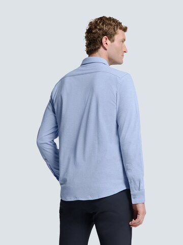 No Excess Regular Fit Hemd in Blau