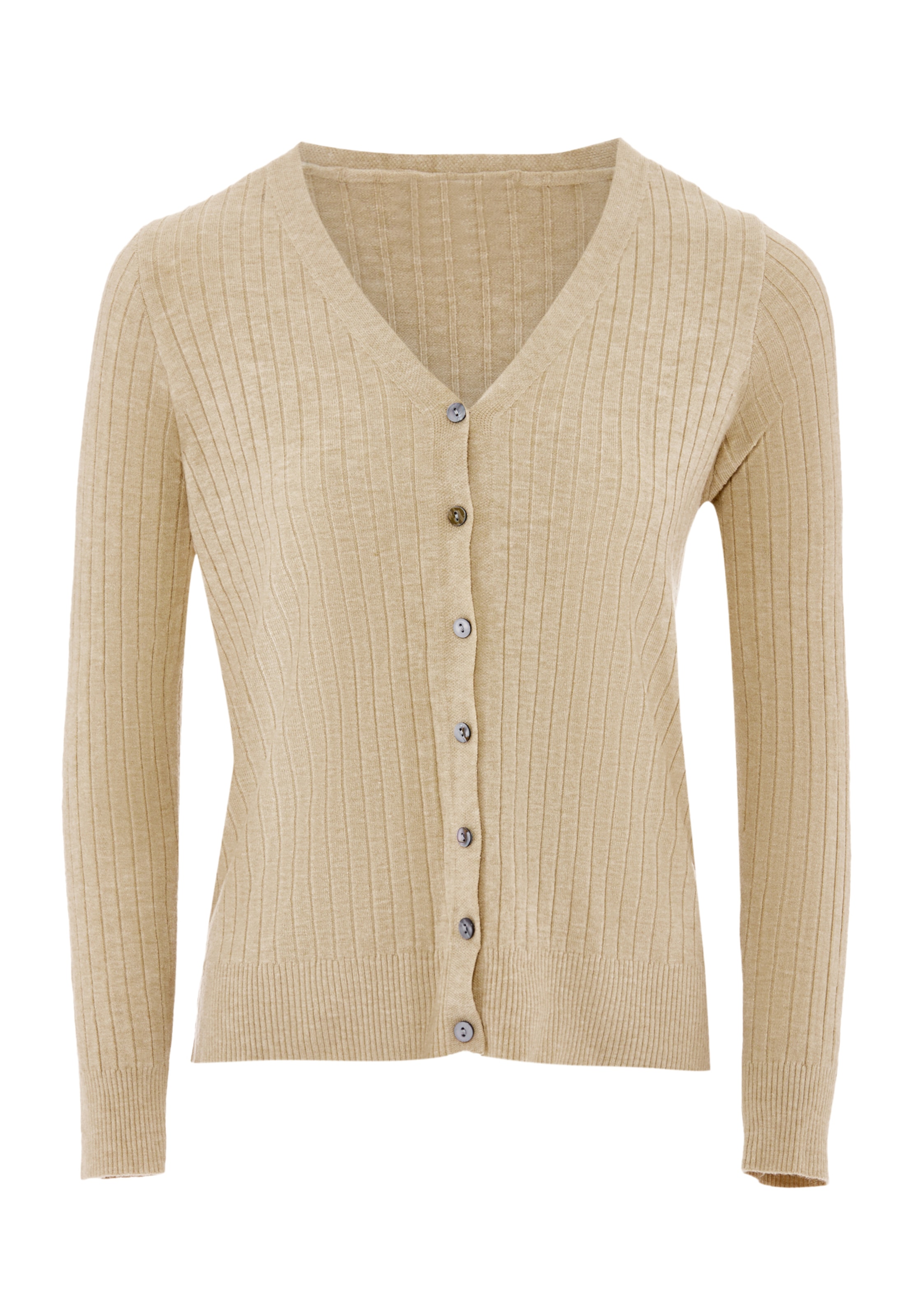 ZITHA Strickjacke in Beige: Vorderseite