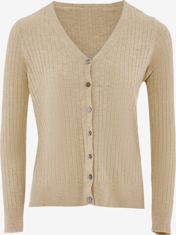 Cardigan ZITHA en beige : devant