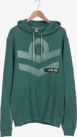 G-Star RAW Sweatshirt & Zip-Up Hoodie in XXXL in Green: front