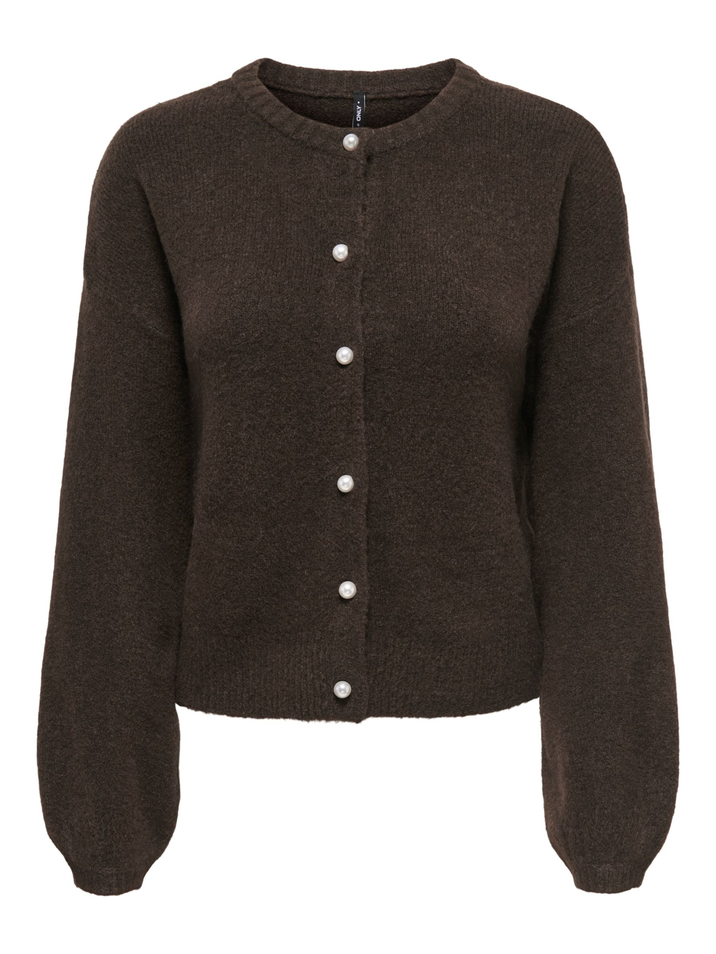 ONLY Strickjacke 'ISABELLA' in XS in braun, Produktansicht