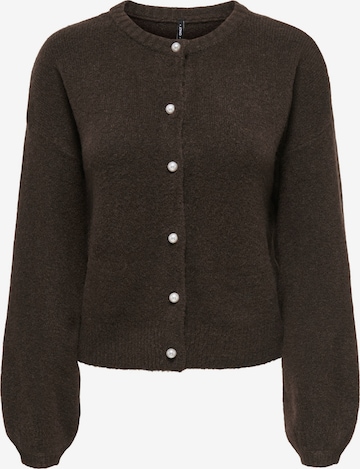ONLY Gebreid vest 'ISABELLA' in Bruin: voorkant