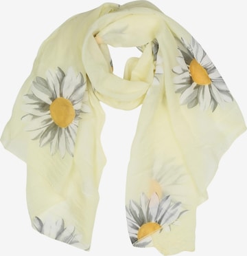 COLLEZIONE ALESSANDRO Schal 'Softflower' in Gelb: Vorderseite