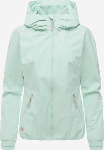 Ragwear Toiminnallinen takki 'Dizzie' värissä vihreä: etupuoli