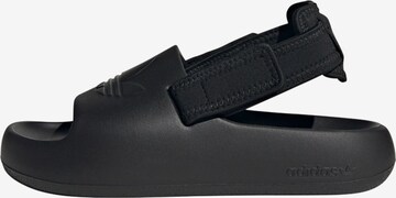 ADIDAS ORIGINALS Nyitott cipők 'ADIFOM ADILETTE' - fekete: elől