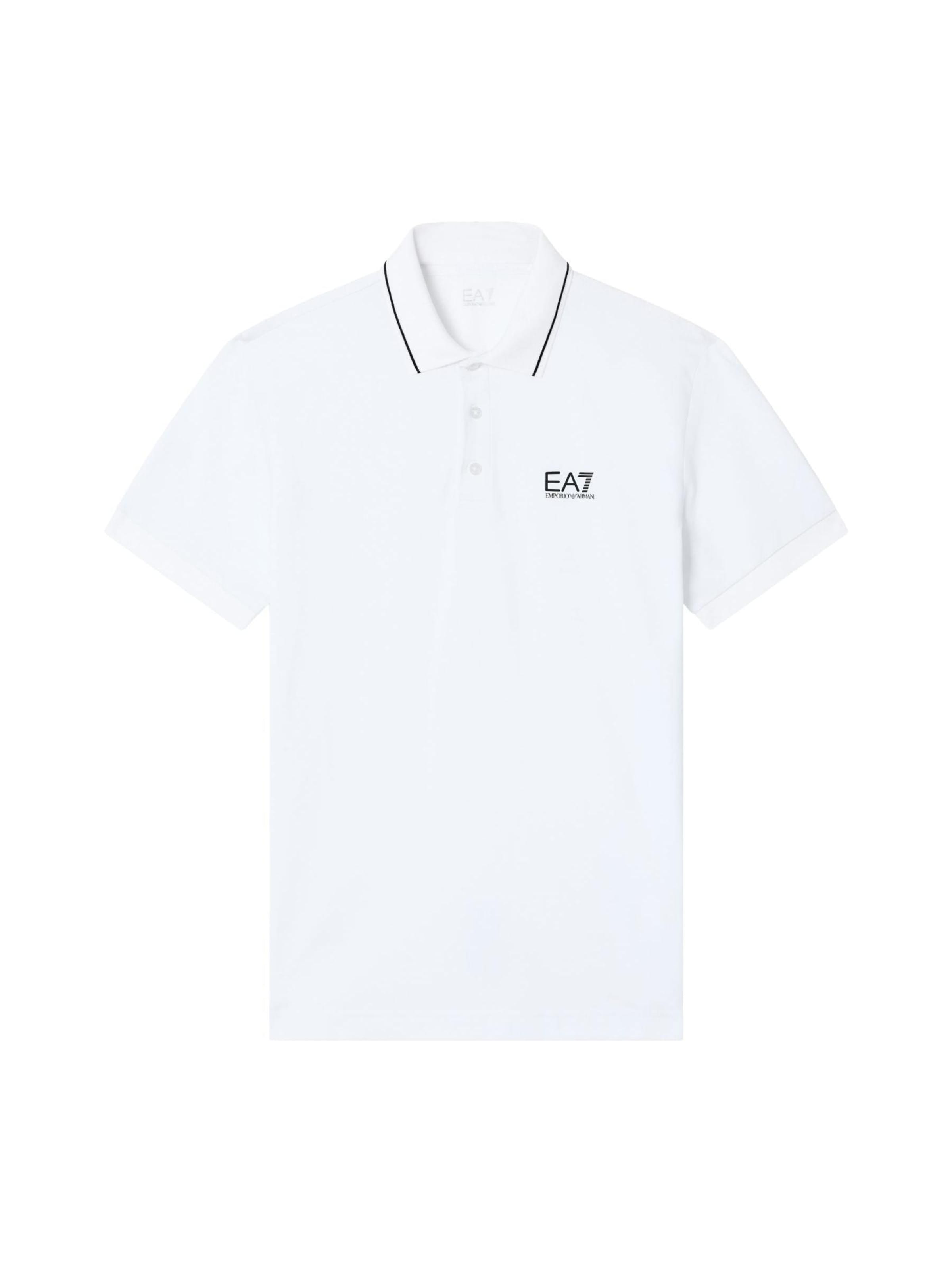 EA7 Emporio Armani Shirt 'EA7 EMPORIO ARMANI JERSEY POLO SHIRT POLO'‌‌ in weiß, Produktansicht