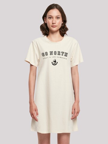 Robe 'Go North Knut & Jan Hamburg' F4NT4STIC en beige : devant