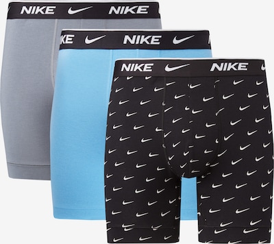 NIKE Boxershorts in cyanblau / grau / schwarz / weiß, Produktansicht