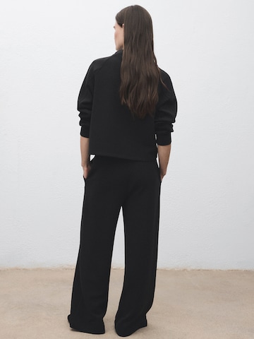 MANGO Wide leg Trousers 'NEI' in Black