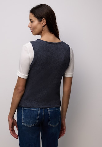 STREET ONE Stickad väst i blå