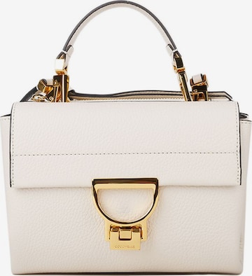 Coccinelle Schoudertas 'Arlettis Handbag Grained Leather' in Wit: voorkant