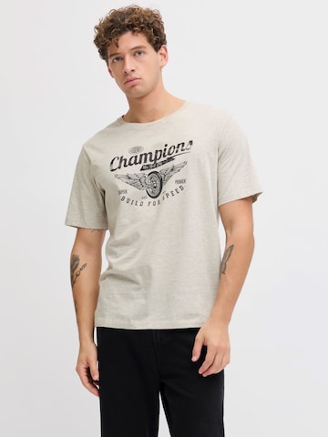 JJ Rebel Majica 'JREBMATHEO' | bela barva: sprednja stran