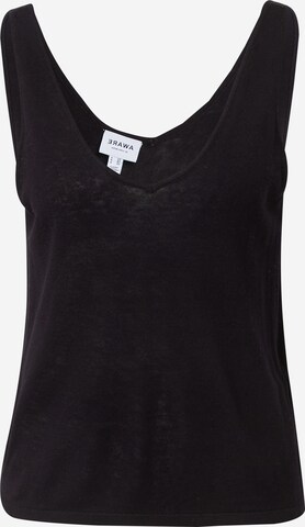 VERO MODA Knitted top 'FREDERIKKE' in Black: front