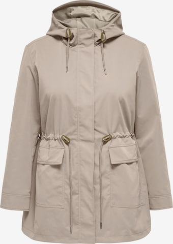 Veste mi-saison 'CARLouise' ONLY Carmakoma en beige : devant