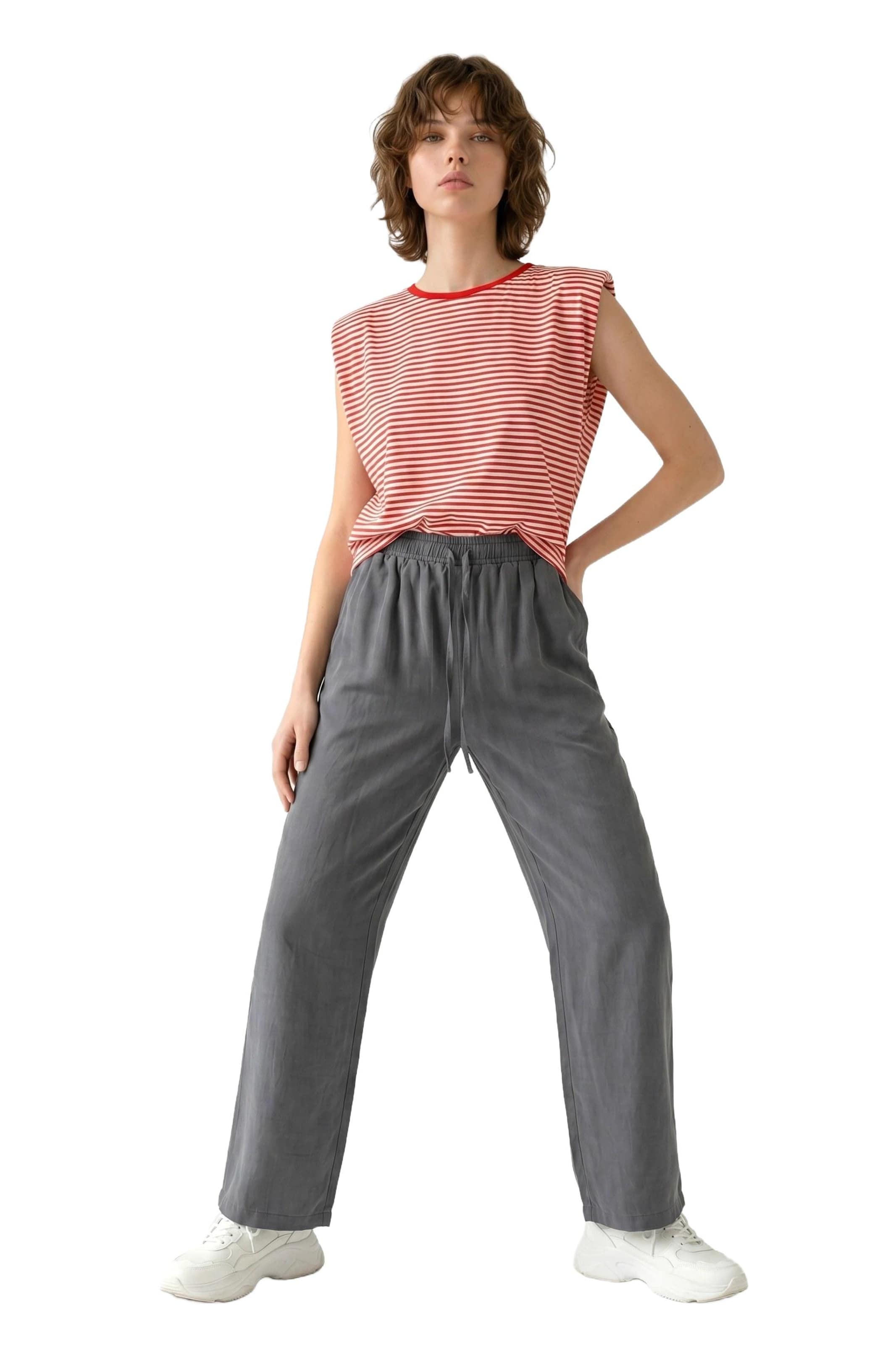 No Matter What Regular Broek in Grijs: voorkant