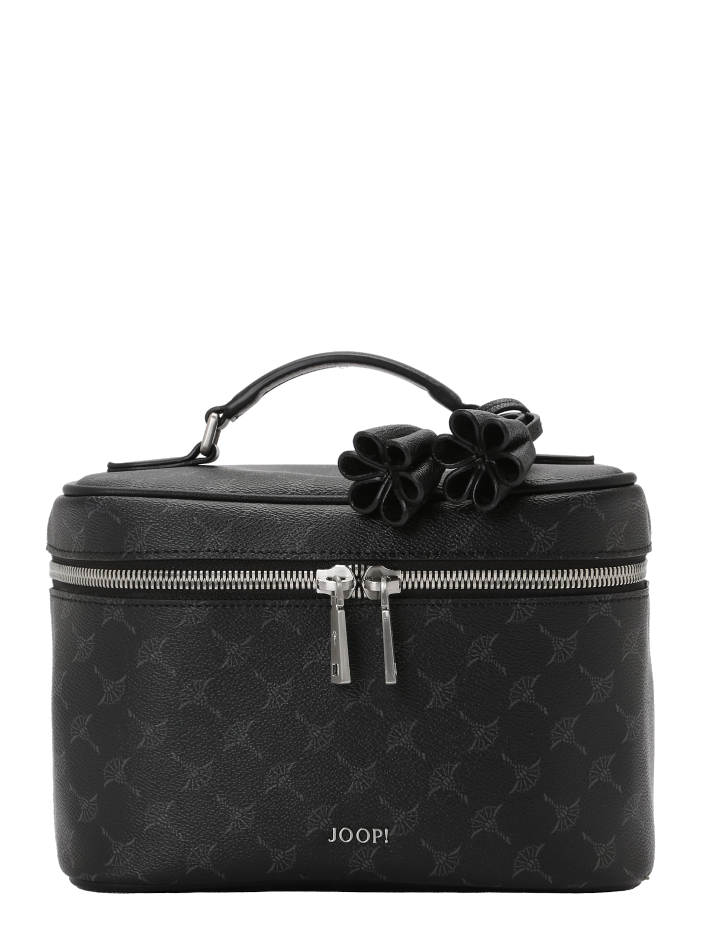 JOOP! Cosmetic bag 'Cortina 1.0 Flora' in Black: front