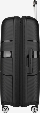 American Tourister Trolley 'Starvibe Spinner 77 EXP' in Schwarz