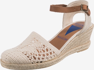 VERBENAS Sandals 'Malena' in Beige: front