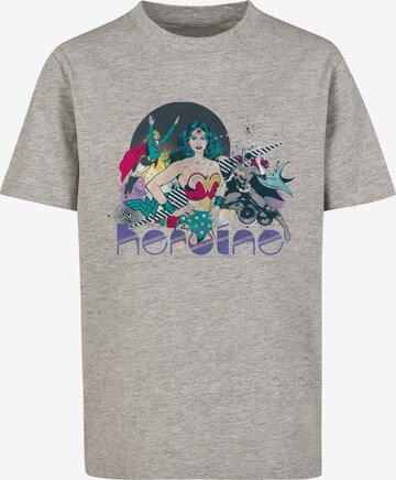 T-Shirt 'DC Comics Justice League Heroine' F4NT4STIC en gris : devant