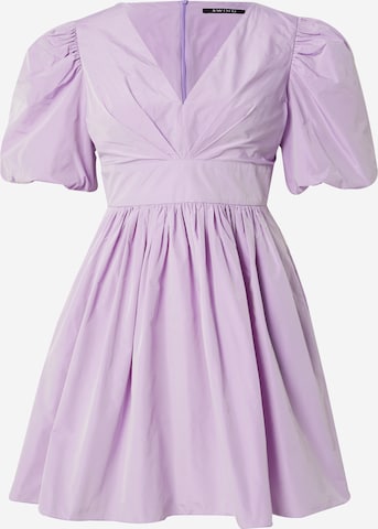 SWING Dress in Purple: front