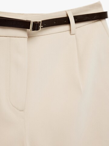 Koton Loose fit Pleat-front trousers in Beige