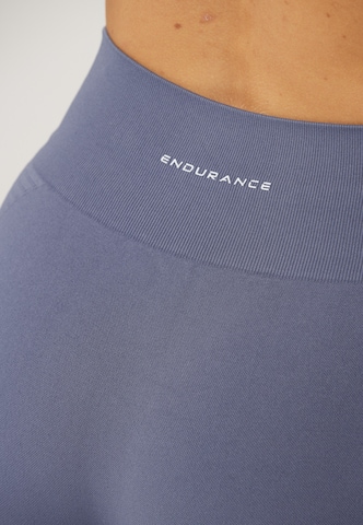 ENDURANCE Skinny Workout Pants 'Flane' in Blue