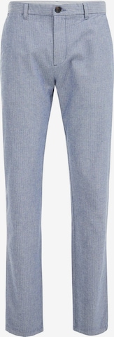 Coupe slim Pantalon chino WE Fashion en bleu : devant