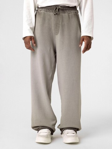 Dandalo Wide Leg Hose 'Raphael' in Grau: Vorderseite