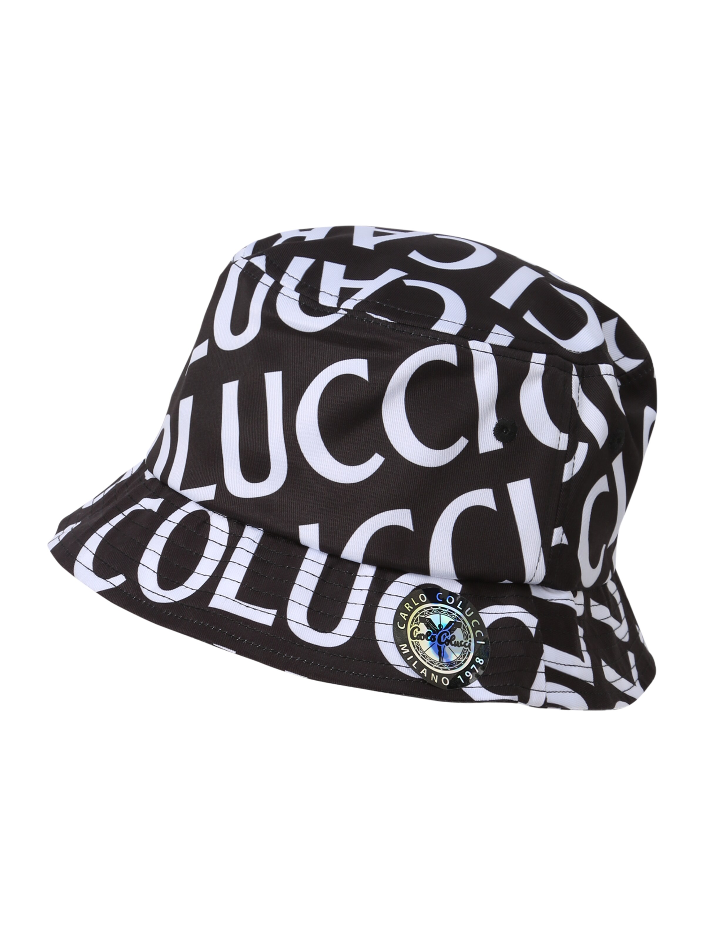 Carlo Colucci Hut 'Comensoli' in Schwarz: Vorderseite