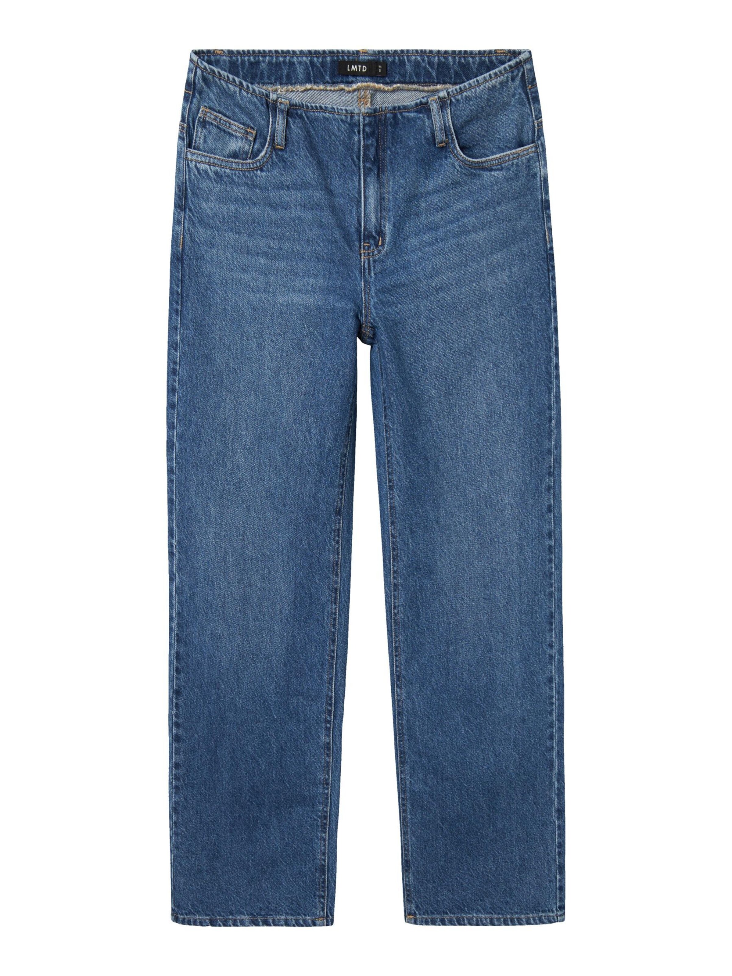 LMTD Wide leg Jeans in Blauw: voorkant