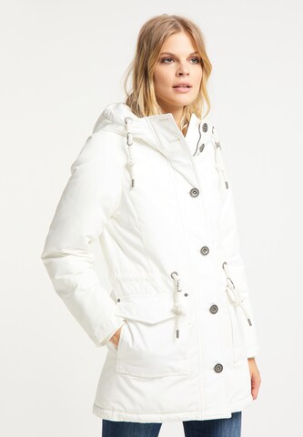 Veste d’hiver DreiMaster Vintage en blanc : devant