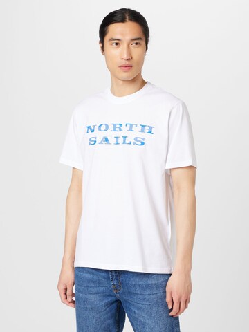 T-Shirt North Sails en blanc : devant