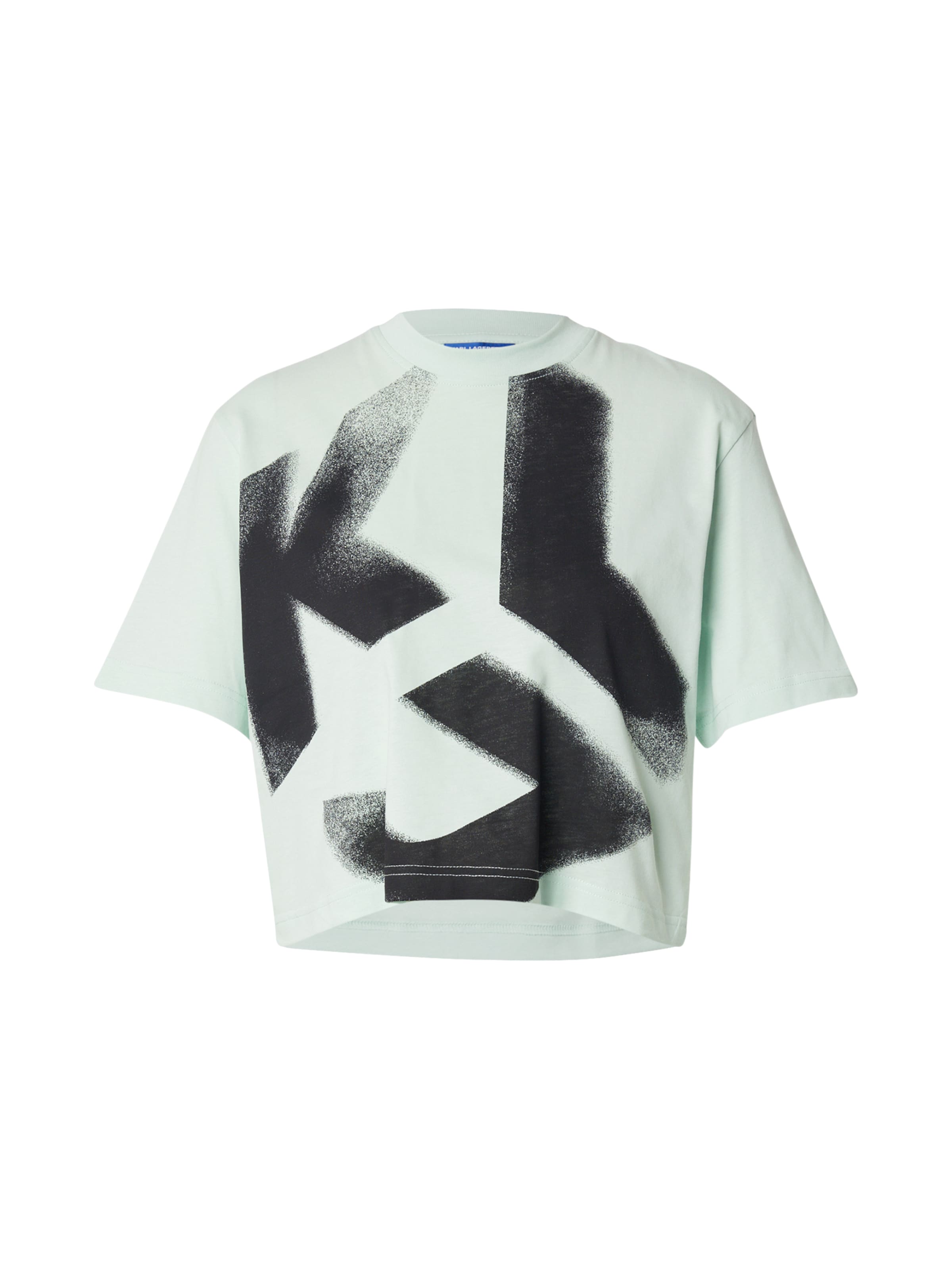 KARL LAGERFELD JEANS Тениска в синьо: отпред