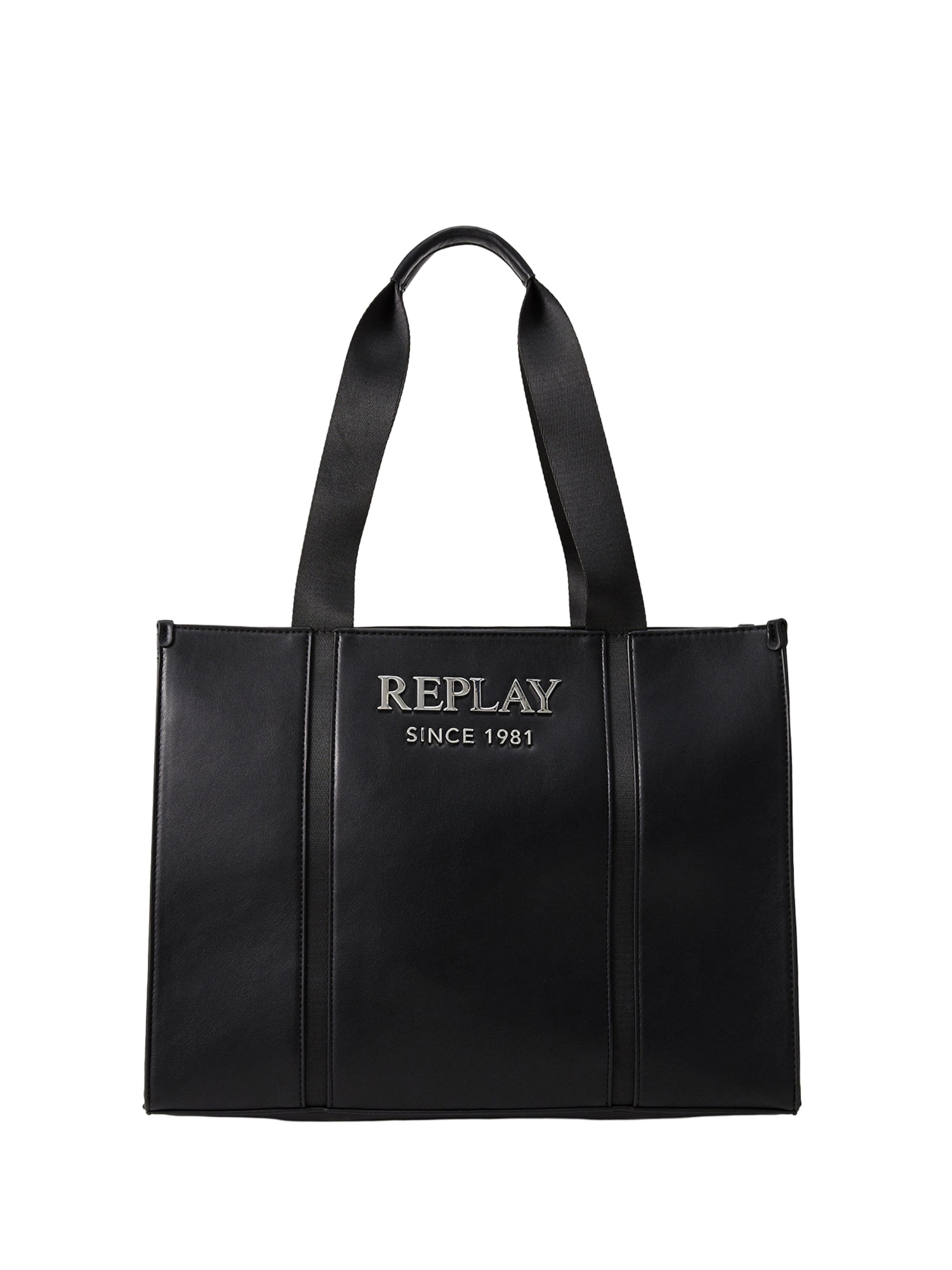 Cabas REPLAY en noir : devant