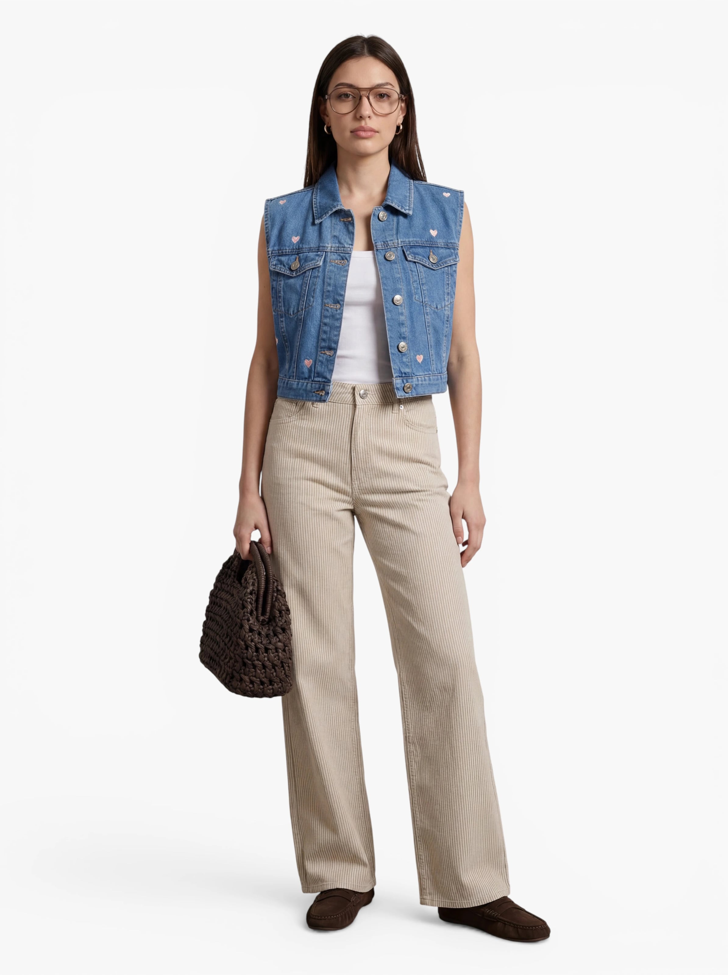 Gilet 'ONLVEGA' ONLY en bleu