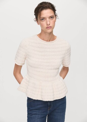 MANGO Sweater 'Doll' in Beige: front